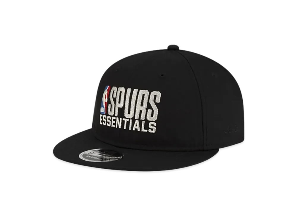 NEW ERA x FEAR OF GOD ESSENTIALS x NBA San Antonio Spurs RC 9FIFTY Cap "Black"