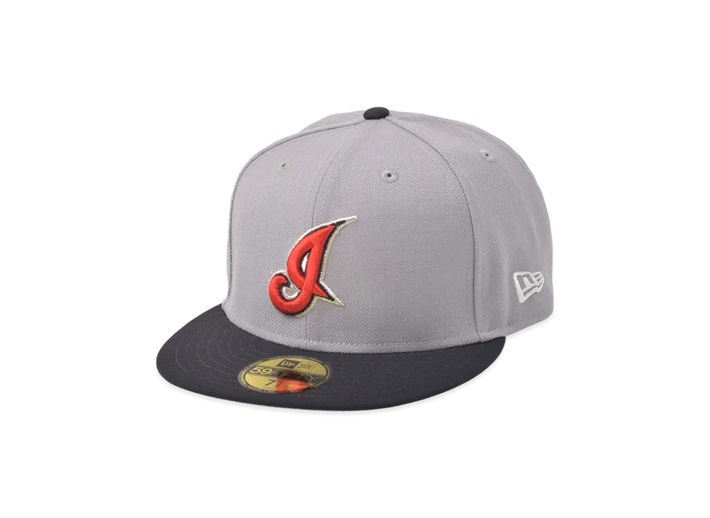 NEW ERA 59Fifty Cleveland Indians 2002 "Gray/Black"