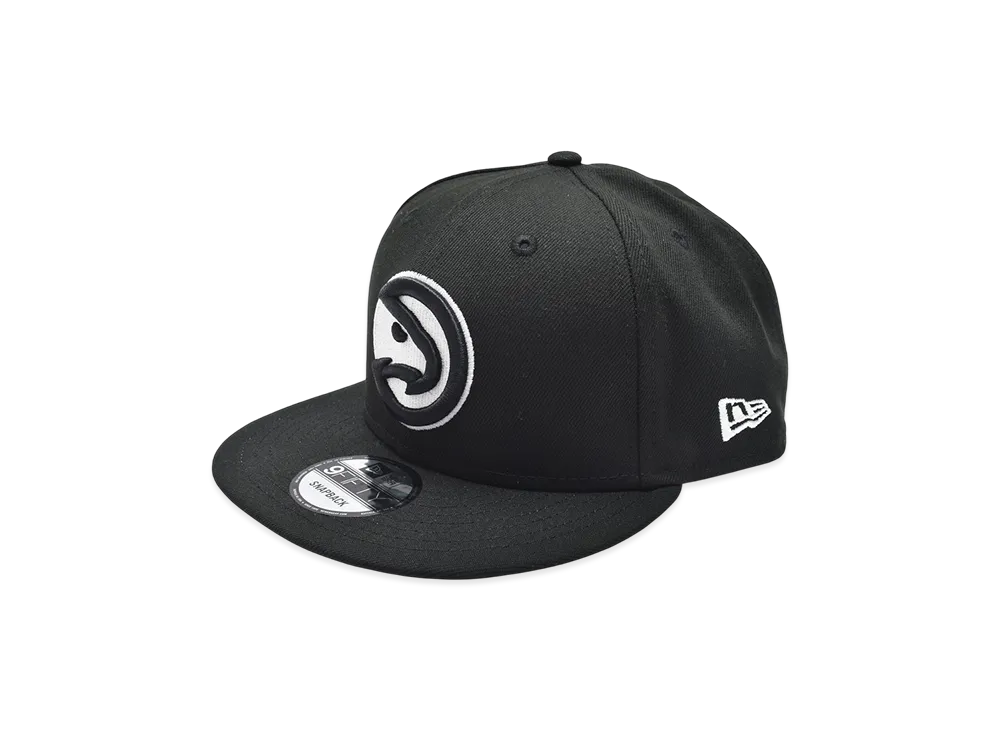 NEW ERA NBA 9Fifty Basic Cap Bk&Wh Atlanta Hawks "Black"