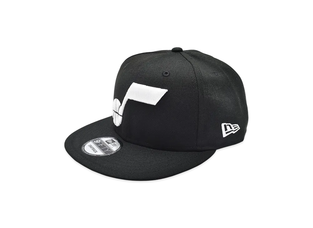 NEW ERA NBA 9Fifty Basic Cap Bk&Wh Utah Jazz "Black"