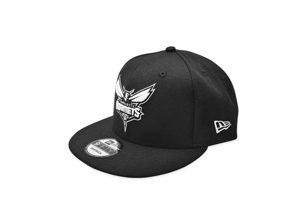 NEW ERA NBA 9Fifty Basic Cap Bk&Wh Charlotte Hornets "Black"