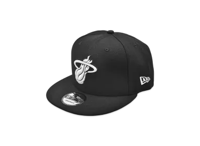 NEW ERA NBA 9Fifty Basic Cap Bk&Wh Miami Heat "Black"