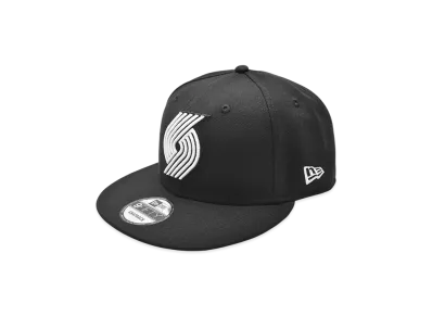 NEW ERA NBA 9Fifty Basic Cap Bk&Wh Portland Trail Blazers "Black"