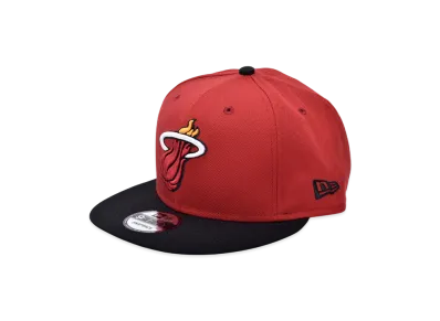 NEW ERA NBA 9Fifty Basic Cap 2Tone Miami Heat "Red/Black"