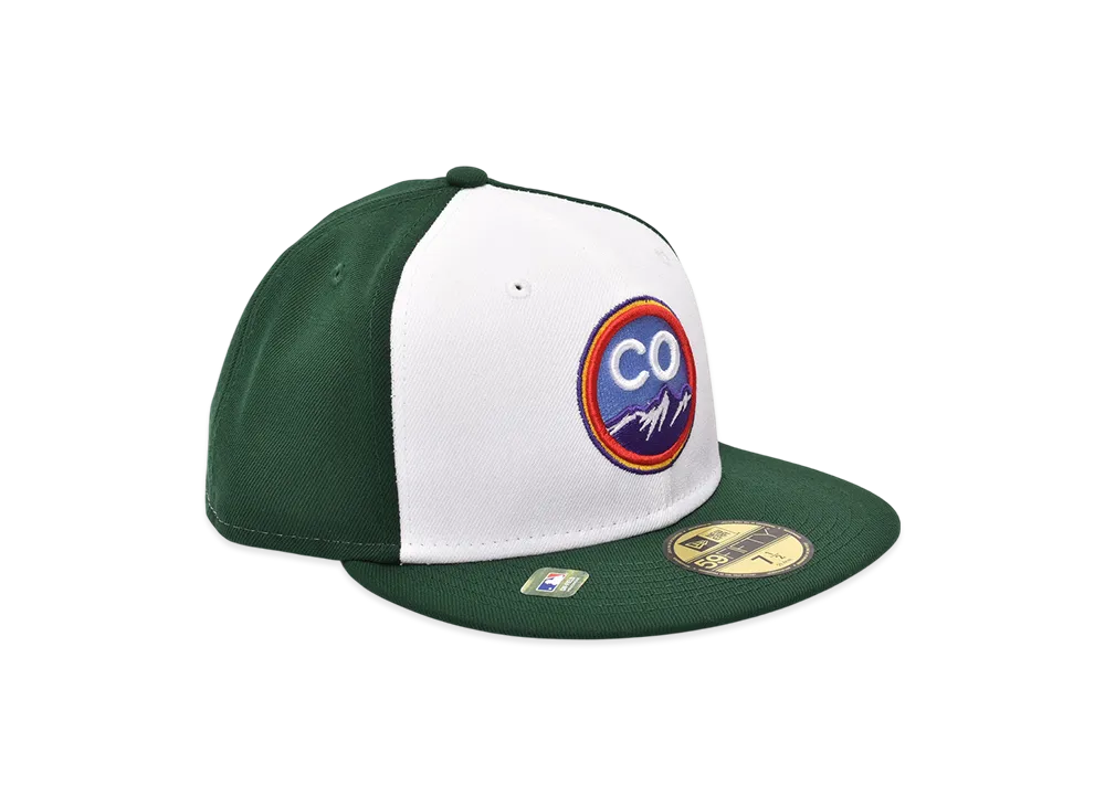NEW ERA Cap MLBcc 59Fifty Colorado Rockies "Green/White"