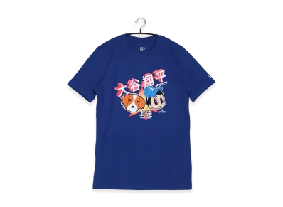 NEW ERA S.Ohtani W Dog Print S/S Tee "Blue"