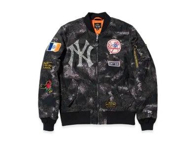 NEW ERA x MLB x Alpha Industries MA-1 Bomber Jacket New York Yankees "Black Camo"
