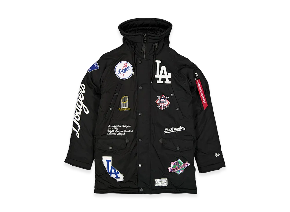 NEW ERA x MLB x Alpha Industries N-3B Parka Jacket Los Angeles Dodgers "Black"