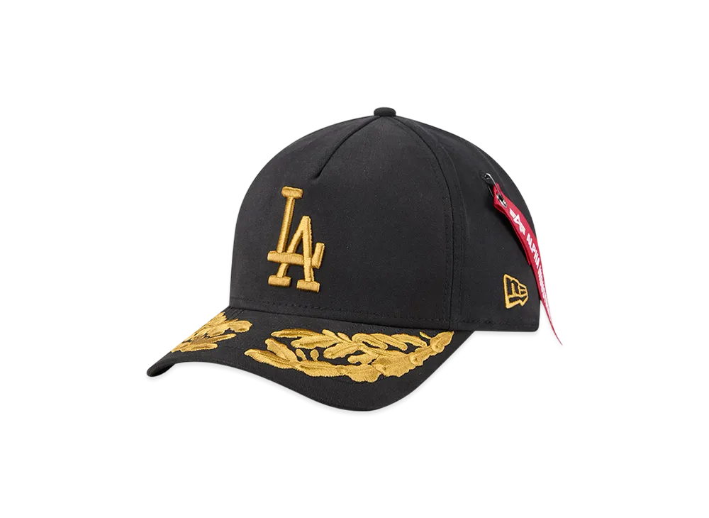 NEW ERA x MLB x Alpha Industries 9FORTY M-Crown A-Frame Los Angeles Dodgers "Black"