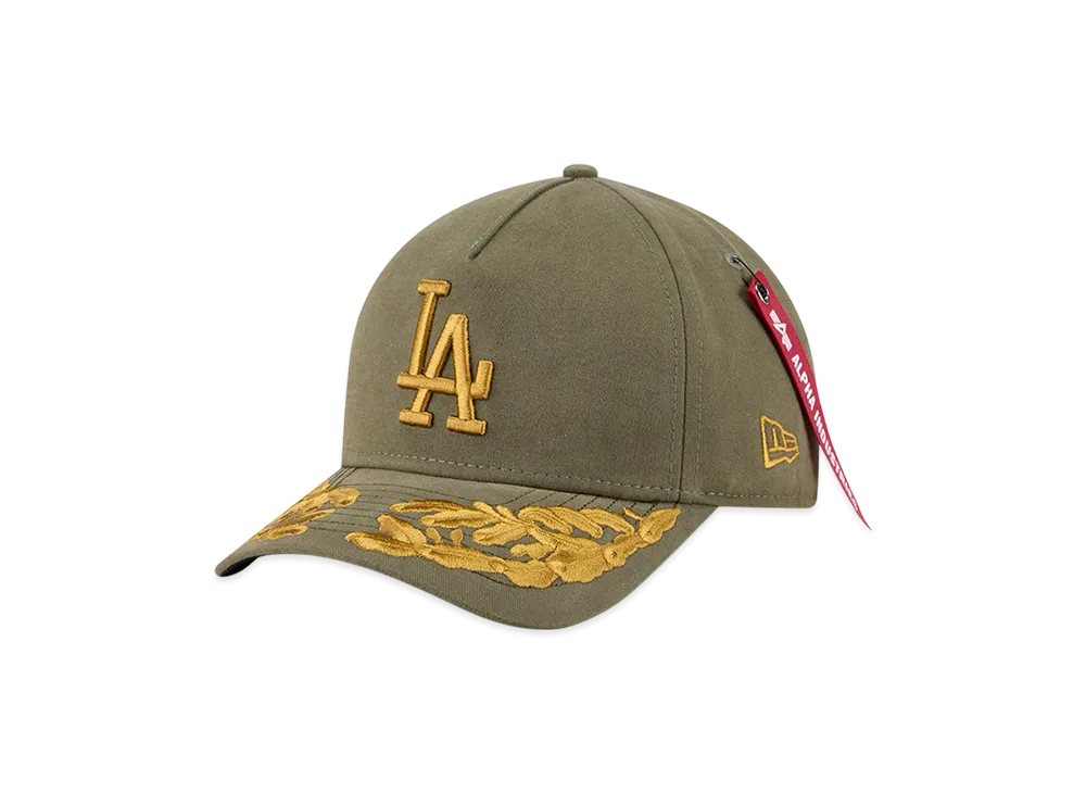 NEW ERA x MLB x Alpha Industries 9FORTY M-Crown A-Frame Los Angeles Dodgers "Olive"
