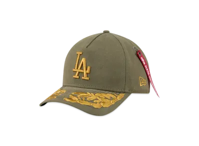 NEW ERA x MLB x Alpha Industries 9FORTY M-Crown A-Frame Los Angeles Dodgers "Olive"
