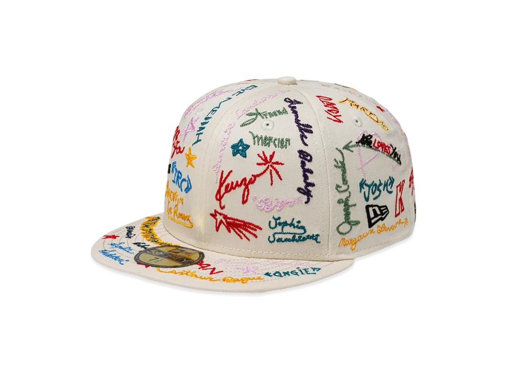 NEW ERA x KENZO 59Fifty "Chrome White"