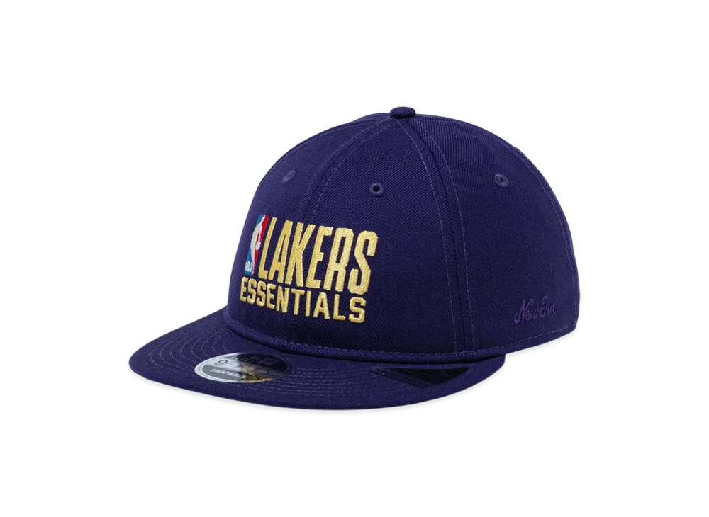 NEW ERA x FEAR OF GOD ESSENTIALS x NBA Los Angeles Lakers RC 9Fifty Cap "Purple"