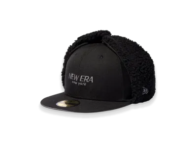 NEW ERA 59FIFTY Dog Ear Black Label FW25 Soft Buckram "Black"