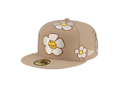NEW ERA x Rodrigo Roji 59Fifty Flower "Camel"