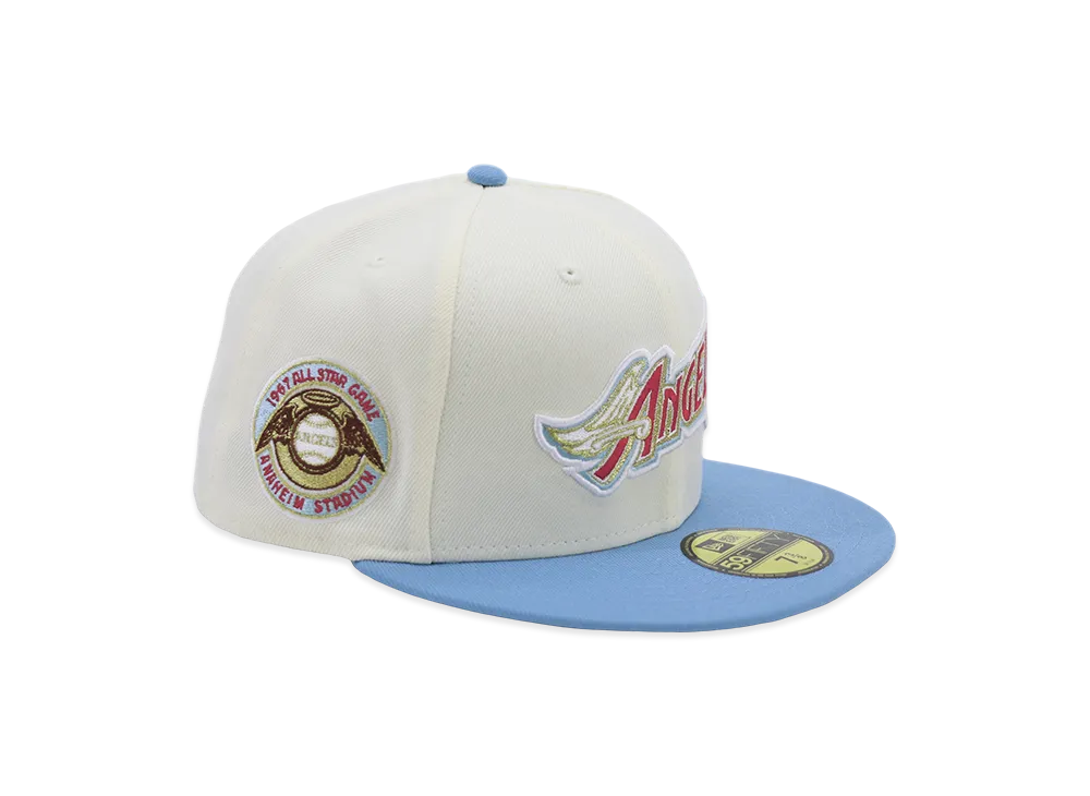 NEW ERA x THE CAP 59Fifty Chrome Blue Anaheim Angels "Blue/White"
