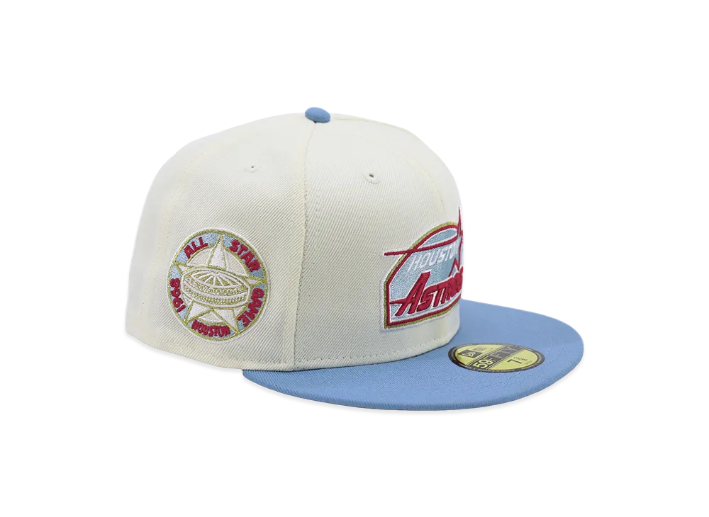 NEW ERA x THE CAP 59Fifty Chrome Blue Houston Astros "Blue/White"