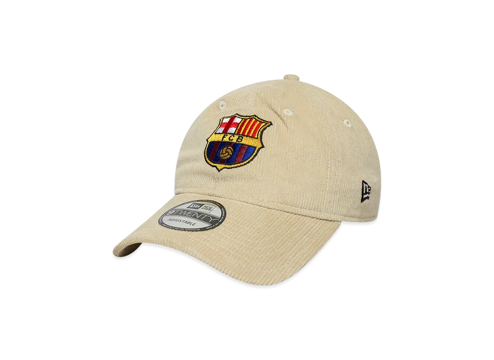 NEW ERA x FC Barcelona 9TWENTY Logo Corduroy "Stone"