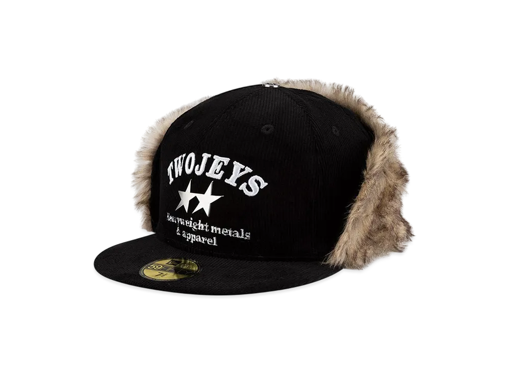 NEW ERA x Twojeys 59FIFTY Flip down Corduroy "Black"
