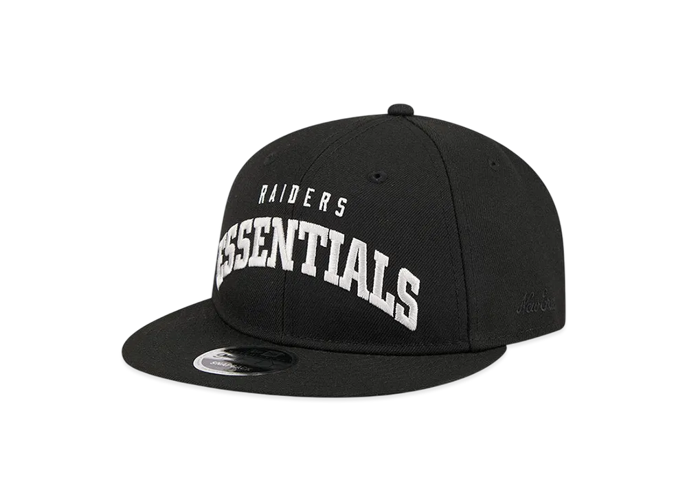 NEW ERA x FEAR OF GOD ESSENTIALS 9FIFTY Las Vegas Raiders "Black"