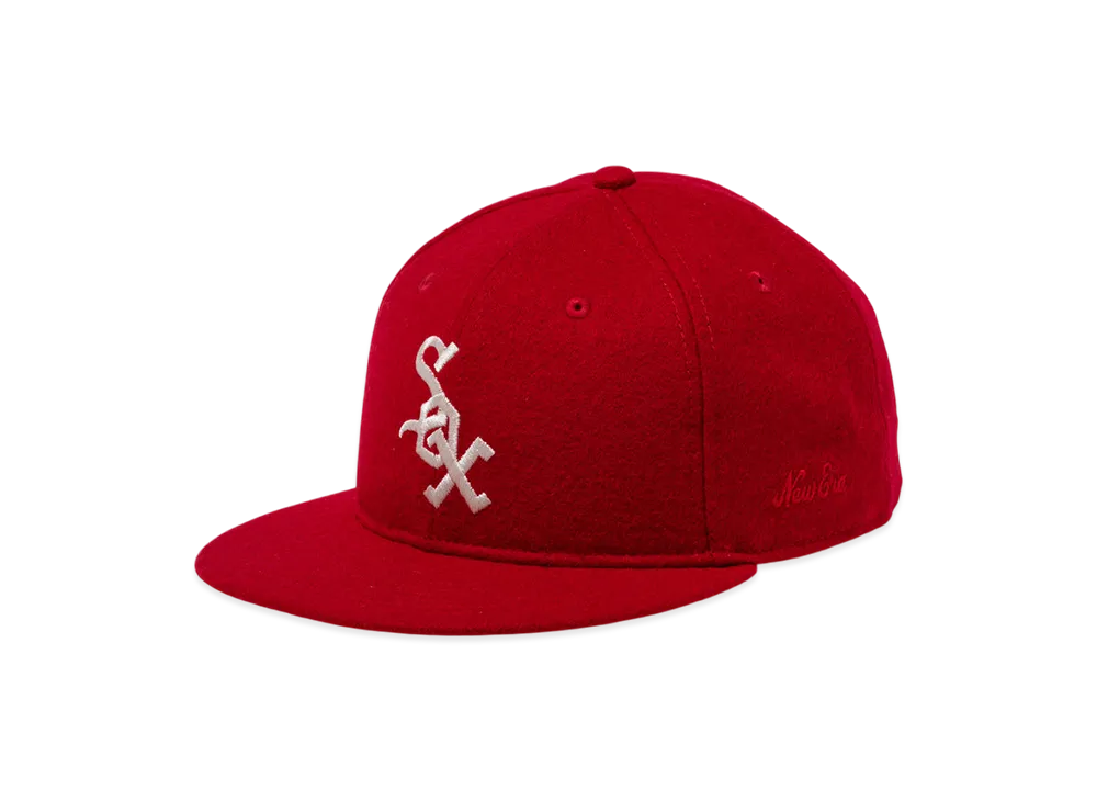 NEW ERA x FEAR OF GOD ESSENTIALS 59FIFTY Chicago White Sox Cooperstown "Scarlet"