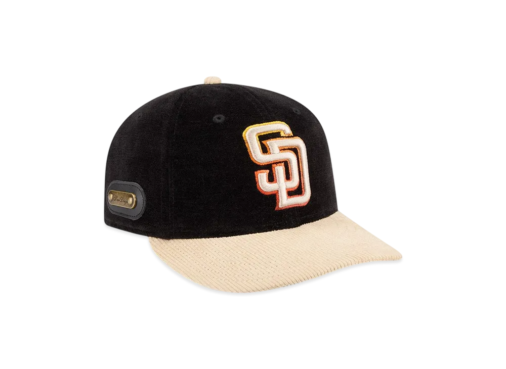 NEW ERA LP 59FIFTY Fall Velvet San Diego Padres "Black"