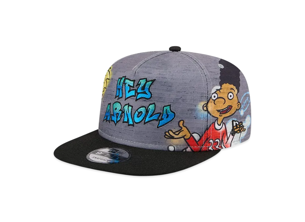 NEW ERA x Hey Arnold! 9FIFTY A-Frame Hey Arnold! Graffiti "Grey"