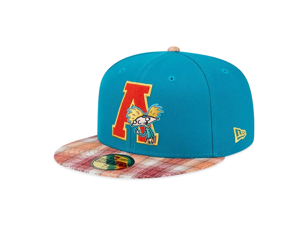 NEW ERA x Hey Arnold! 59FIFTY Hey Arnold! Letterman "Teal"