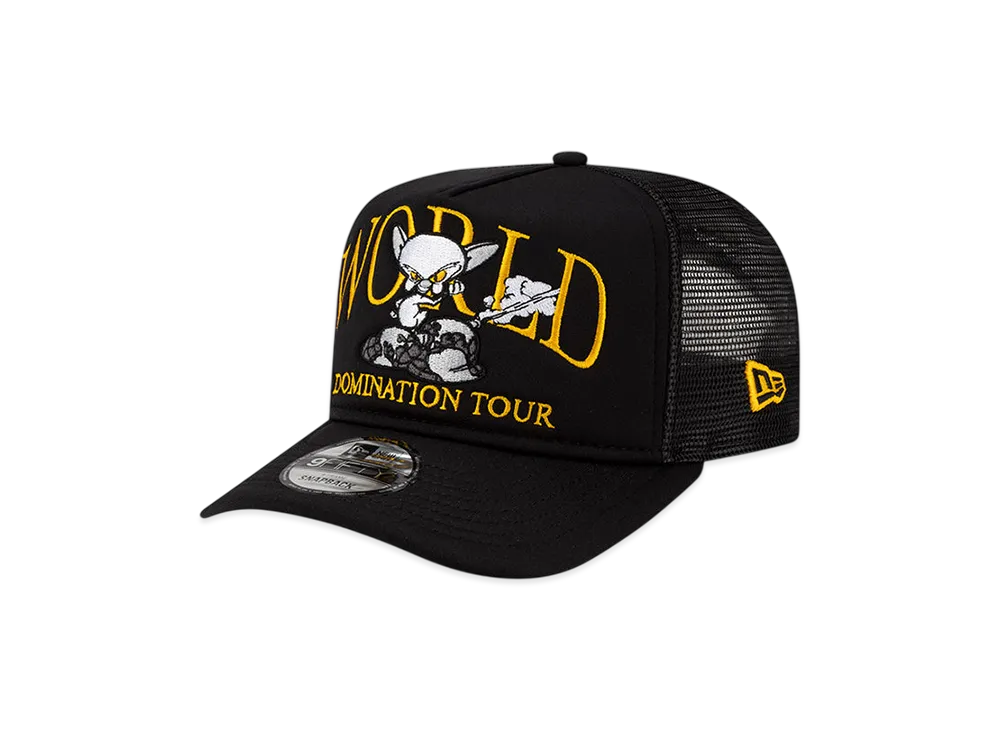 NEW ERA x Pinky and the Brain 9FIFTY A-Frame Trucker World Domination Tour "Black"