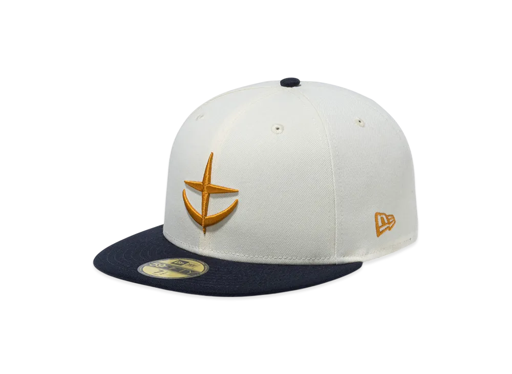 NEW ERA x Mobile Suit Gundam 59FIFTY Earth Federation Force Chrome "White/Navy"