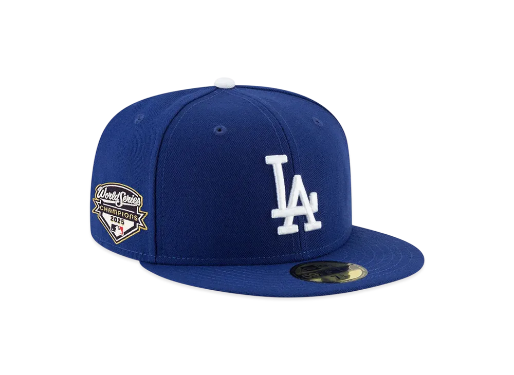 NEW ERA 59Fifty 2025 MLB World Series Champions Patch Los Angeles Dodgers "Blue"