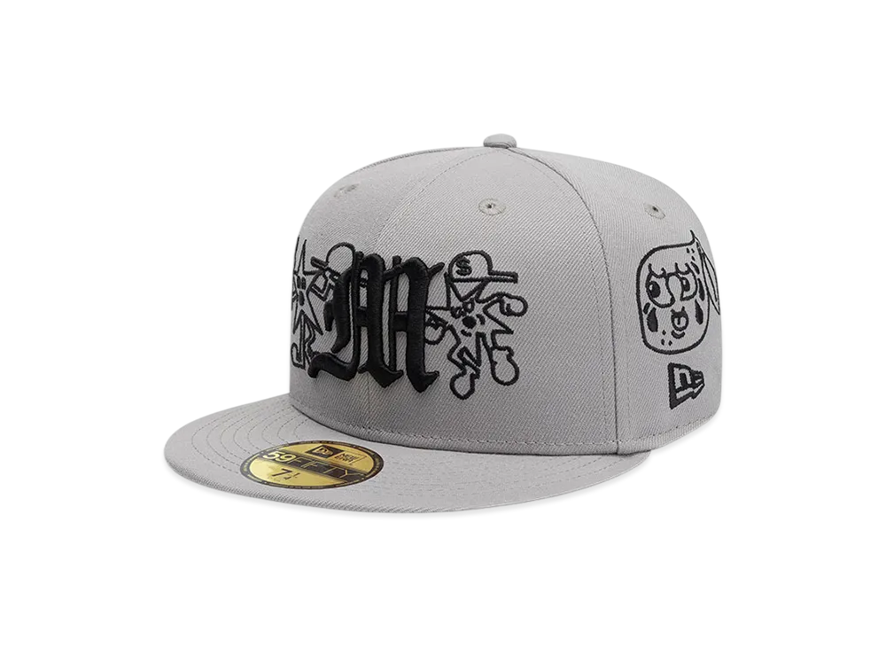 NEW ERA x MORA 59FIFTY Lo Mismo de Siempre All-Over "Grey"