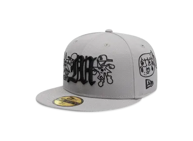 NEW ERA x MORA 59FIFTY Lo Mismo de Siempre All-Over "Grey"