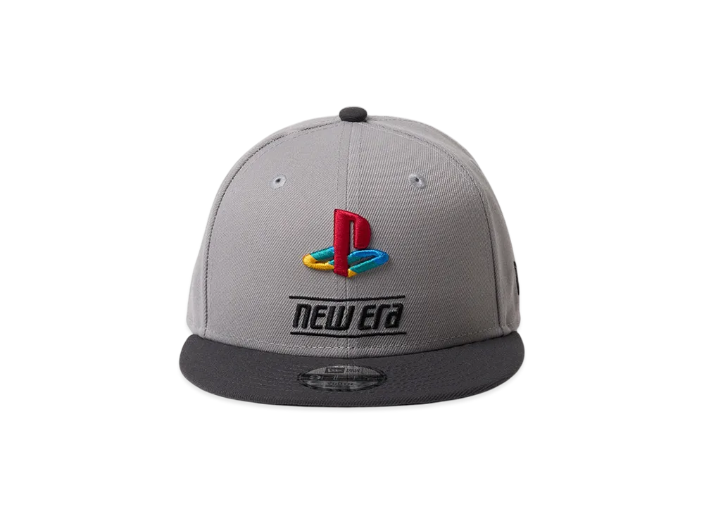 NEW ERA x PlayStation Youth 9FIFTY Family Mark New Era Logo Kids "Grey/Dark Graphite"