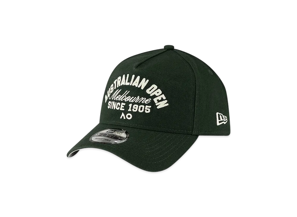 NEW ERA 9FORTY A-Frame Australian Open Script "Dark Green"