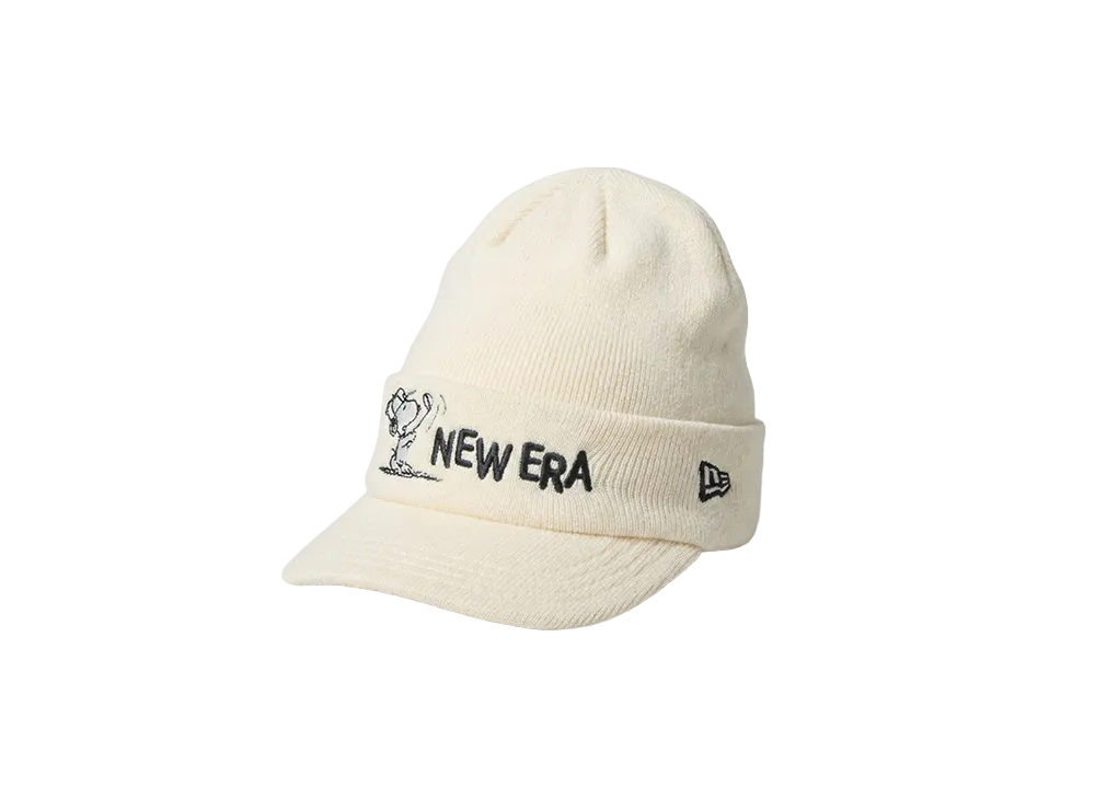 NEW ERA x PEANUTS Visor Knit Swing Snoopy Golf "Off White"