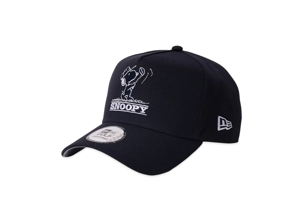NEW ERA x PEANUTS 9FORTY A-Frame Swing Snoopy Golf "Navy"
