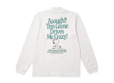 NEW ERA x PEANUTS L/S Middle Neck Performance T-shirt Golf "Off White"