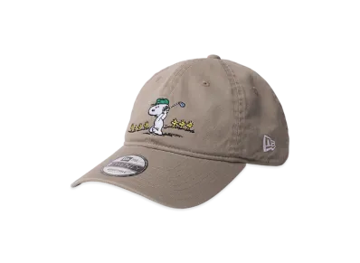 NEW ERA x PEANUTS 9TWENTY Long Visor Snoopy Woodstock and Friends Golf "Pebble"