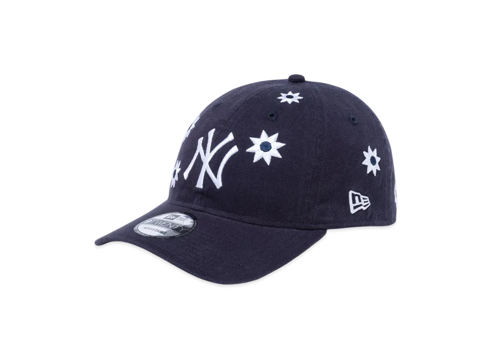 NEW ERA x MLB 9TWENTY Flower Embroidery New York Yankees "Navy"