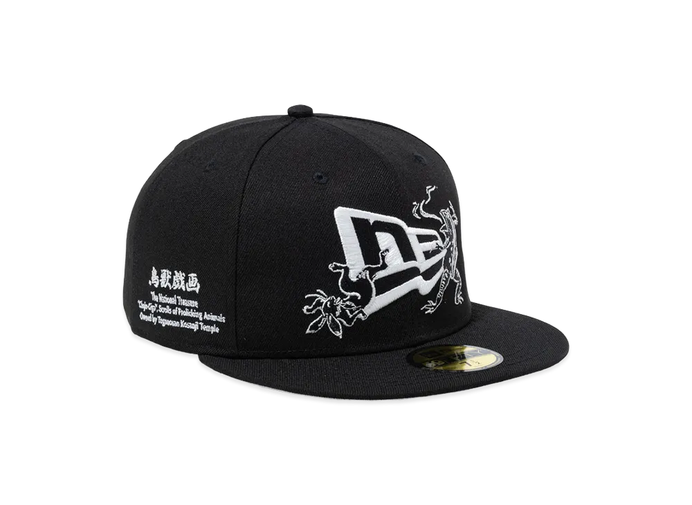 NEW ERA x Choju-giga 59Fifty Flag Logo "Black"