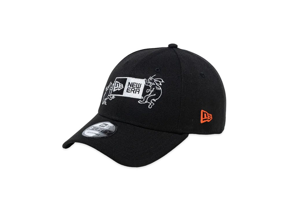 NEW ERA x Choju-giga 9Forty Box Logo "Black"
