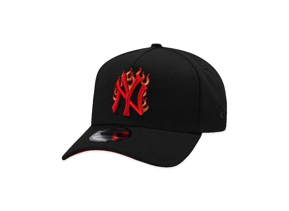 NEW ERA x MLB New York Yankees Flame Red Prime Edition 9Forty A-Frame Snapback Cap "Black"