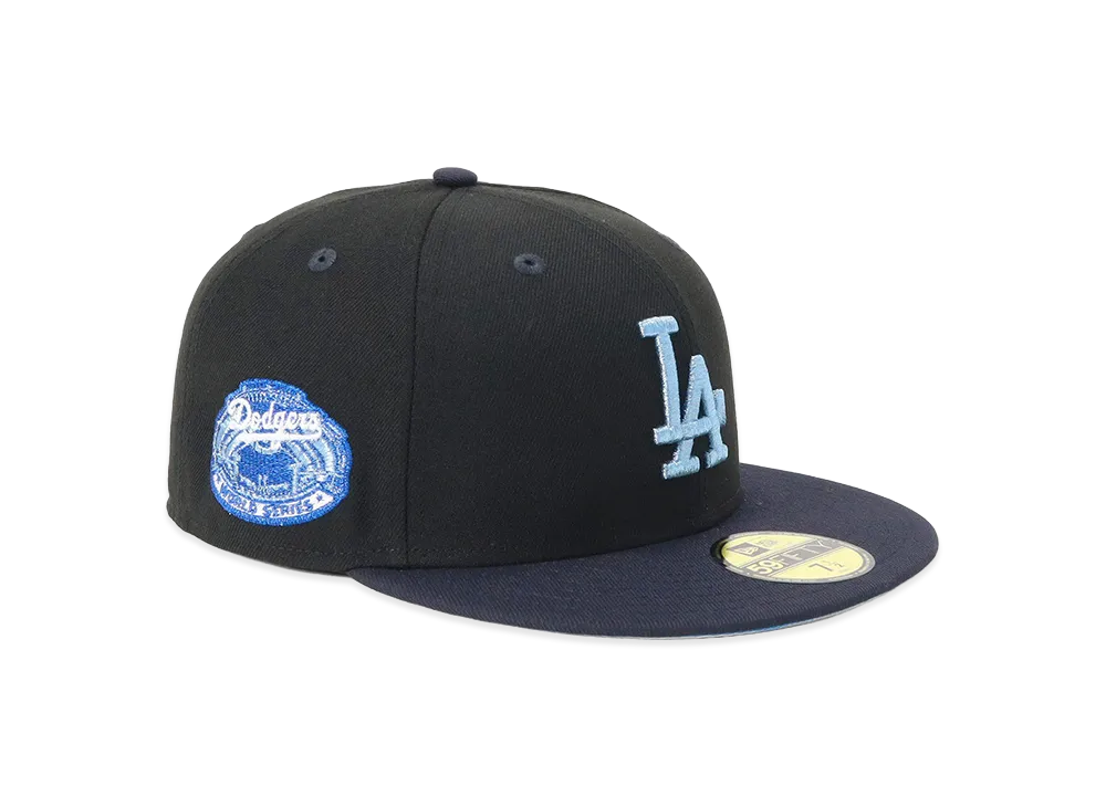 NEW ERA x MLB 59Fifty Side Patch 2-Tone Under Visor La "Black/Navy"