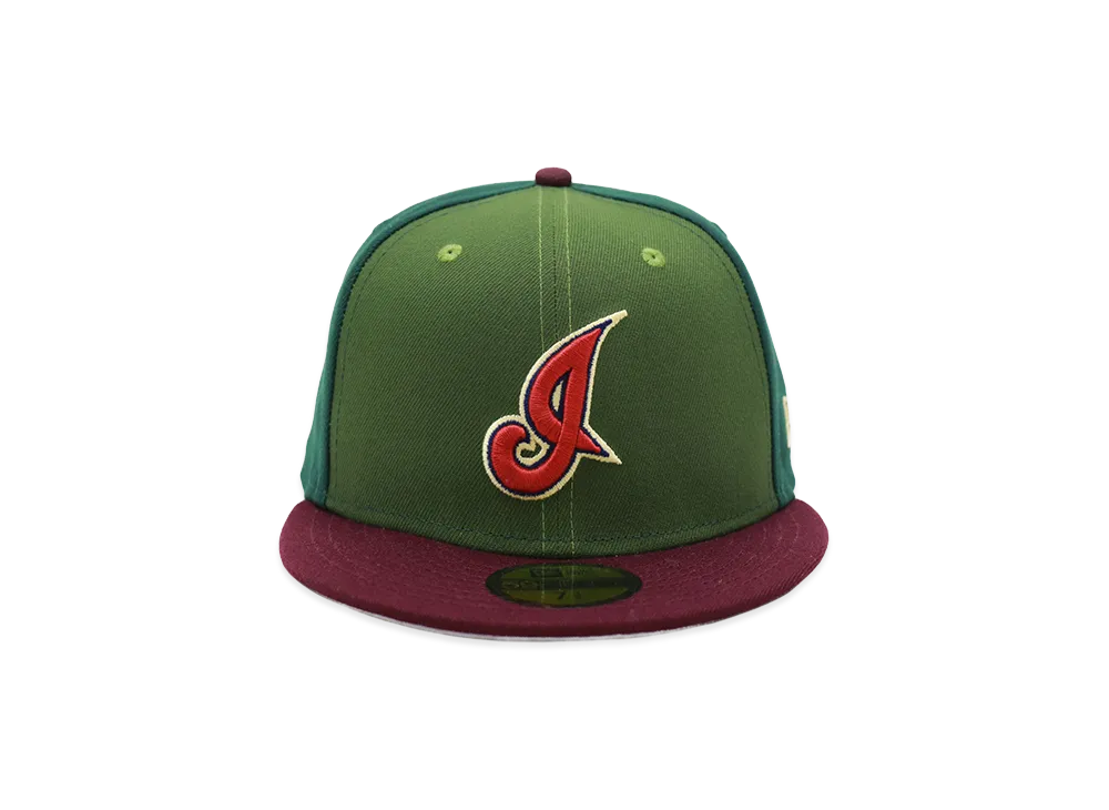 NEW ERA x THE CAP 5950 Cleveland Indians Rifle "Green/Dark Green"
