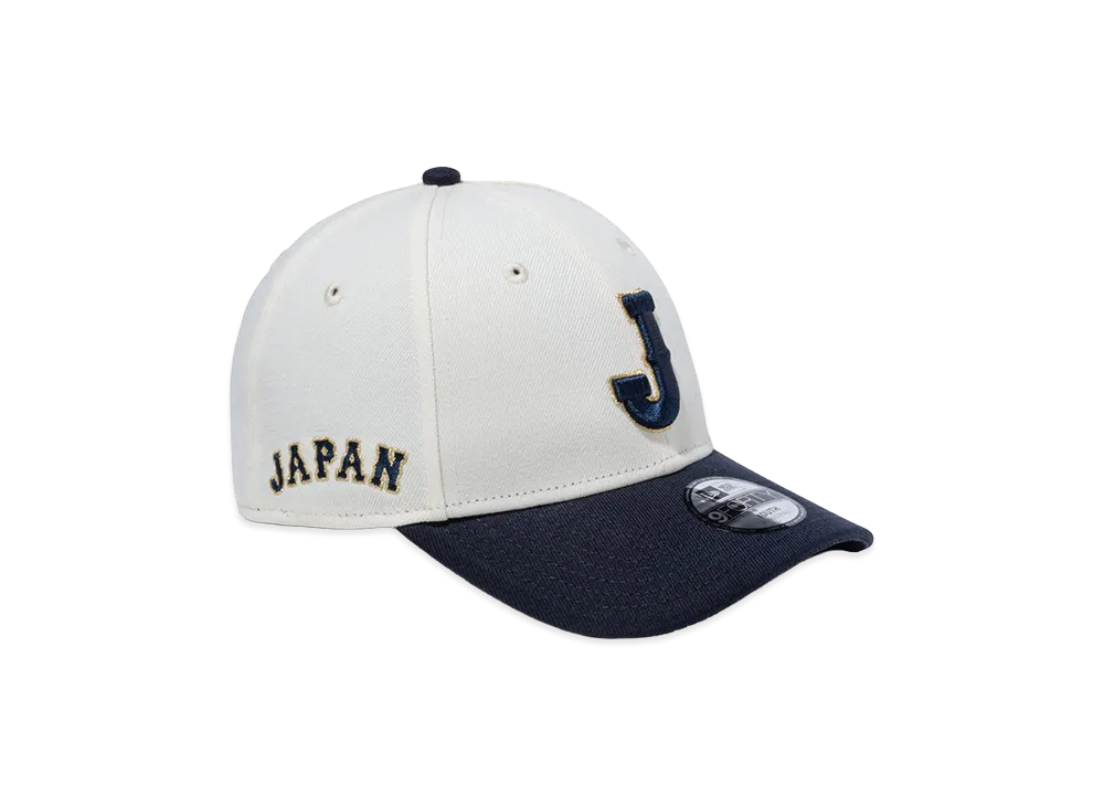 NEW ERA Youth 9Forty World Baseball Classic Side Japan Logo "Navy/Chrome White"