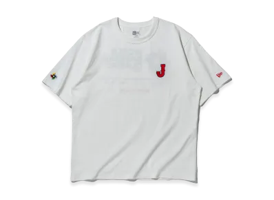 NEW ERA Short Sleeve Washed Cotton T-Shirt World Baseball Classic Wbc Logo "Off White"