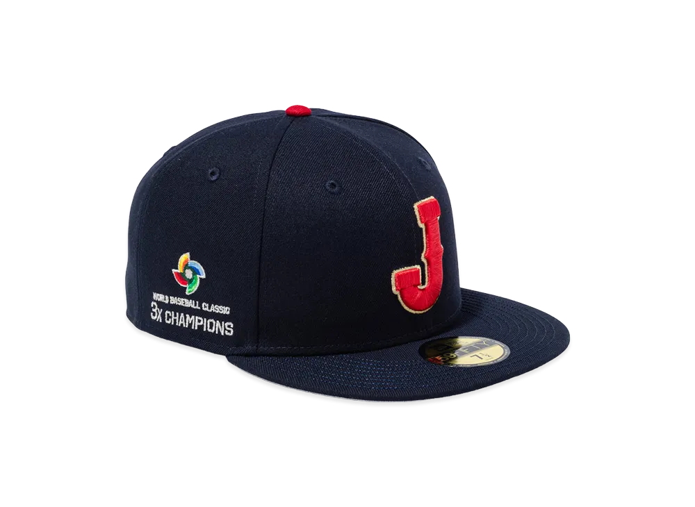 NEW ERA 59Fifty World Baseball Classic Under Visor Embroidery Side Wbc Logo "Navy"