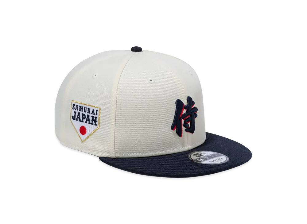 NEW ERA 9Fifty World Baseball Classic Samurai Kanji "Navy/Chrome White"