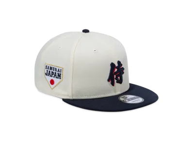 NEW ERA 9Fifty World Baseball Classic Samurai Kanji "Navy/Chrome White"